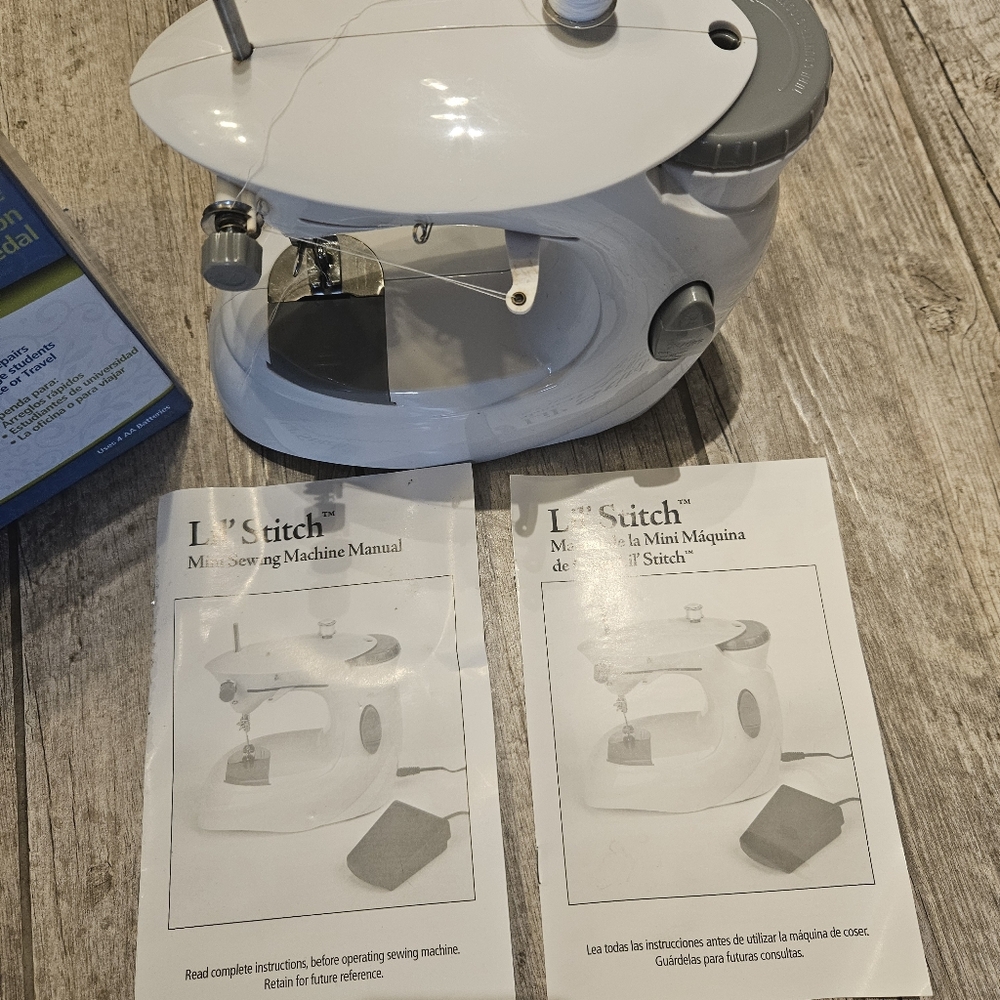 Mini Cordless Sewing Machine - White - Picture 2 of 5